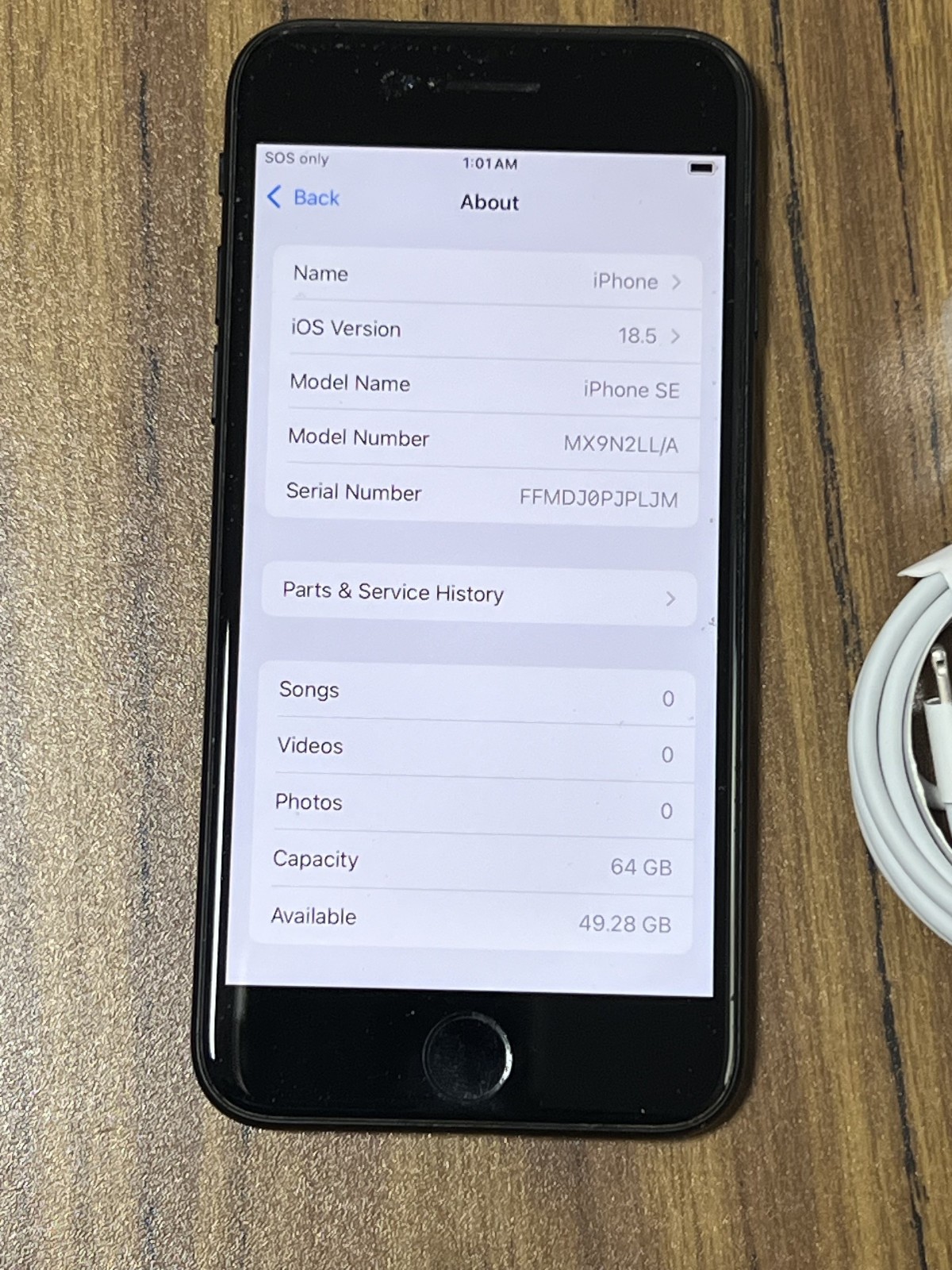 Apple iPhone SE (2020) – 64GB – Black (Consumer Cellular) Smartphone – MX9N2LL/A