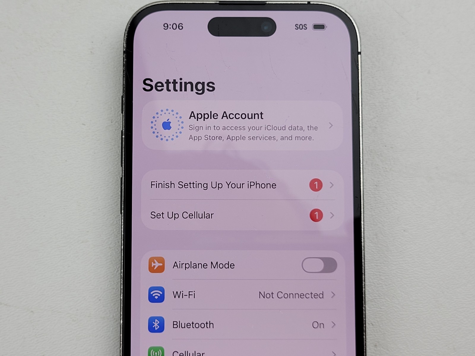 Apple iPhone 14 Pro (A2650) 128GB – Black (Viaero Wireless) – POOR CONDITION