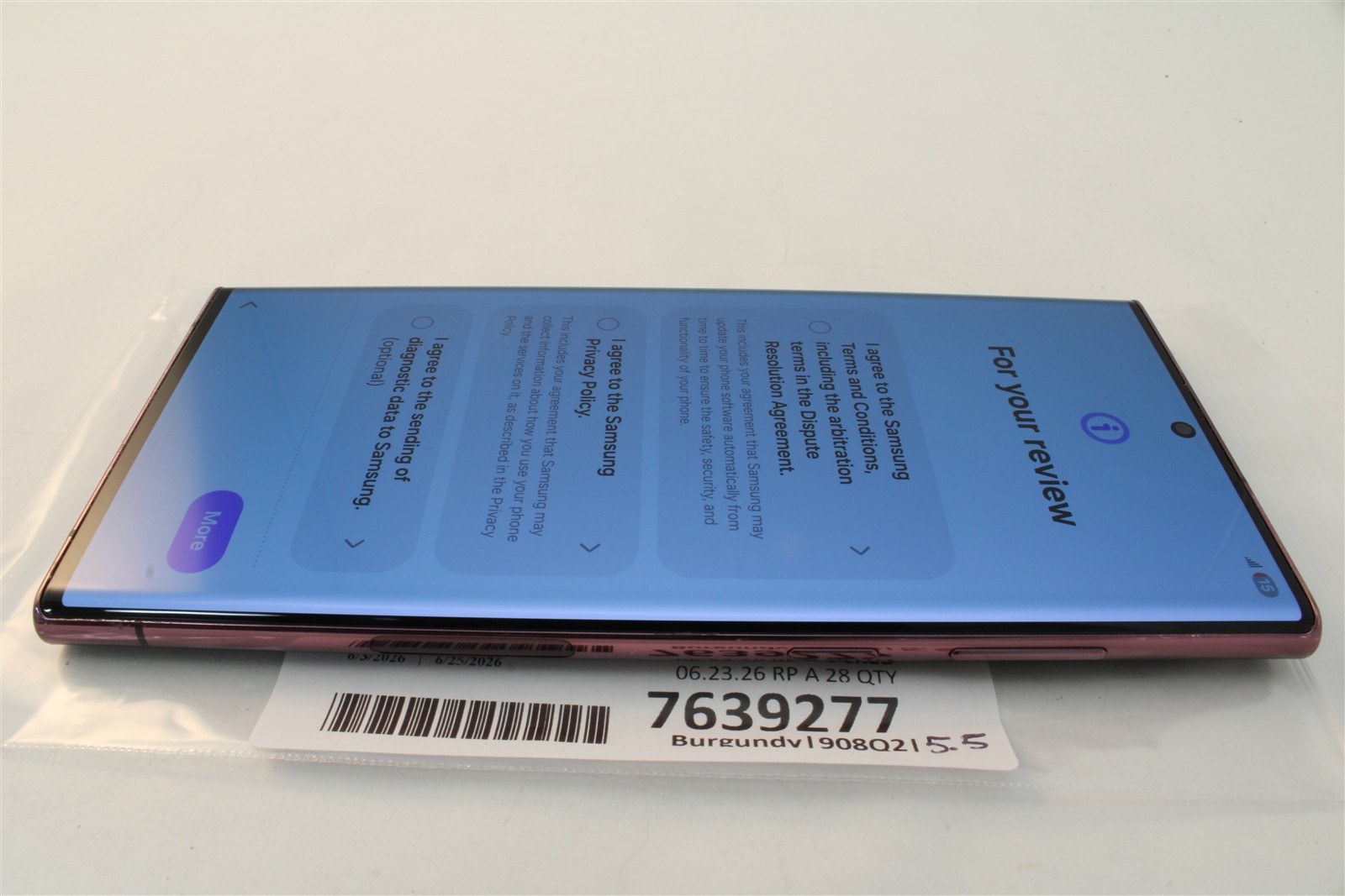 Samsung Galaxy S22 Ultra 256GB Burgundy Unlocked AT&T T-Mobile Verizon 7639277