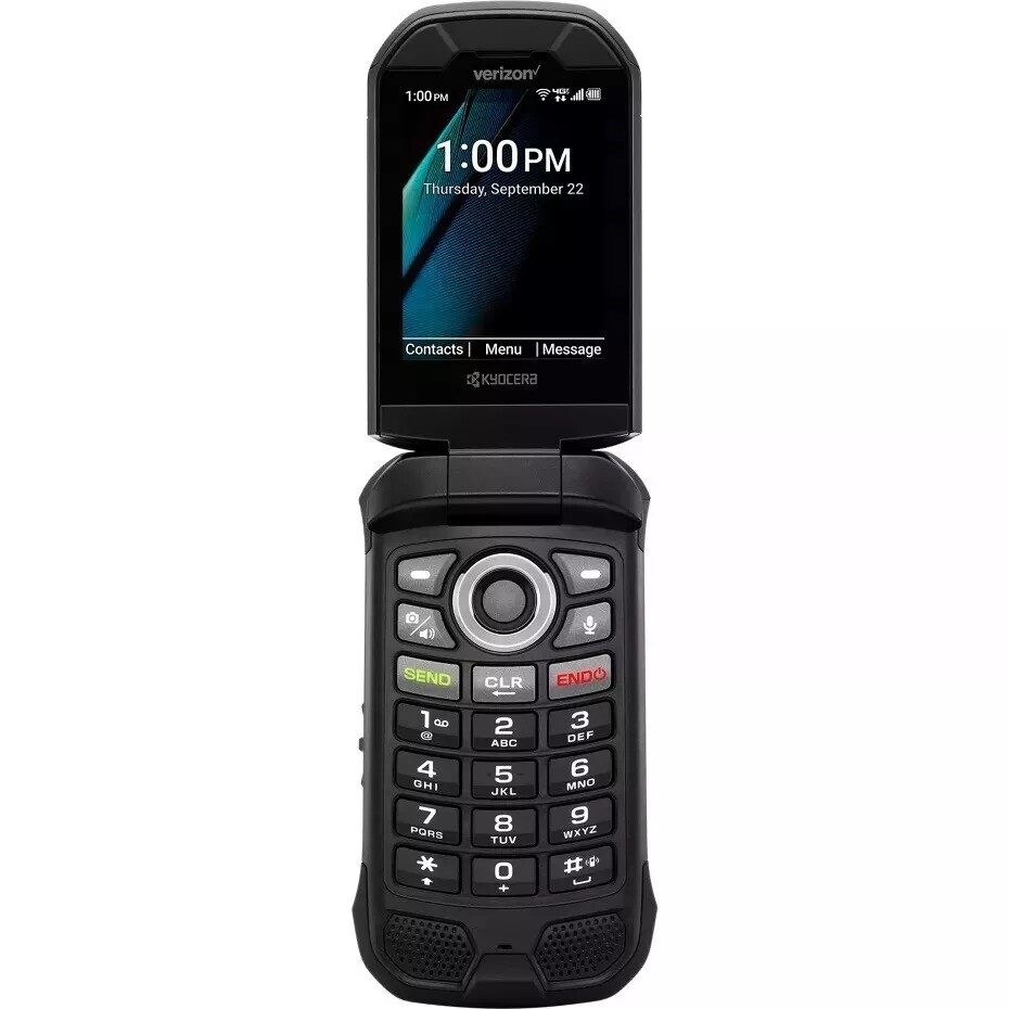Mint A+ 9/10 Kyocera DuraXV+ Plus E4811NC 16GB Black (Verizon) RUGGED no camera