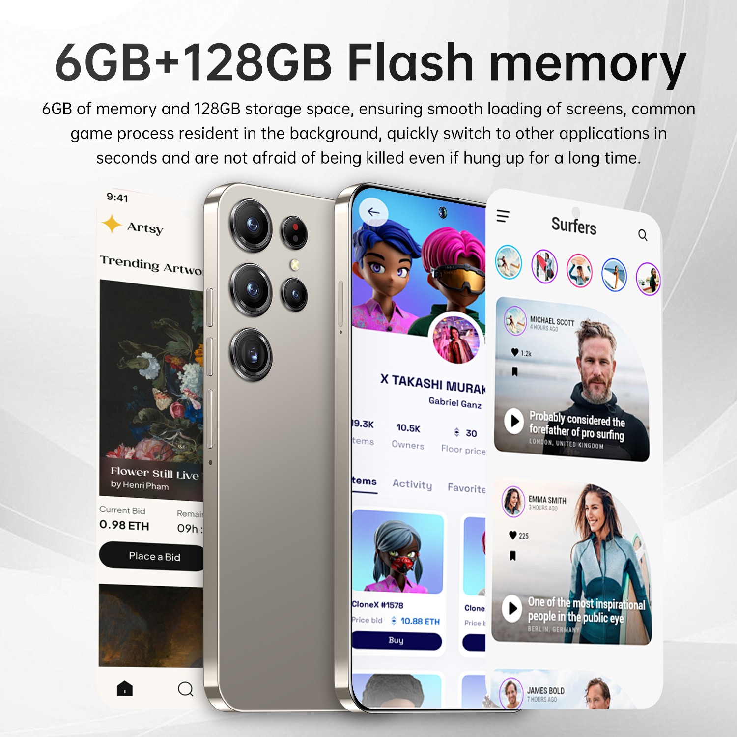 5G Unlocked Cell Phone 128GB Android Smartphone G25 Ultra Dual SIM Cheap Mobile