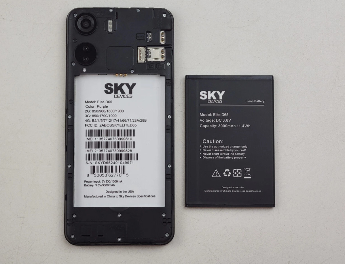 (B-STOCK) SKY Devices Elite D65 – 32GB – (GSM Unlocked) Dual SIM Smartphone