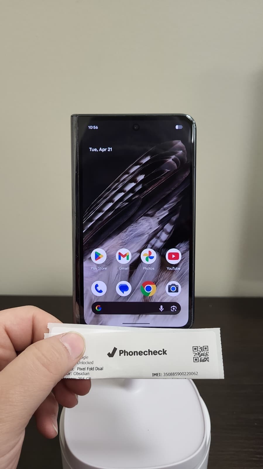 Google Pixel Fold 5G – 256 GB – Obsidian (Unlocked) A Grade – Black Dot/Glitches