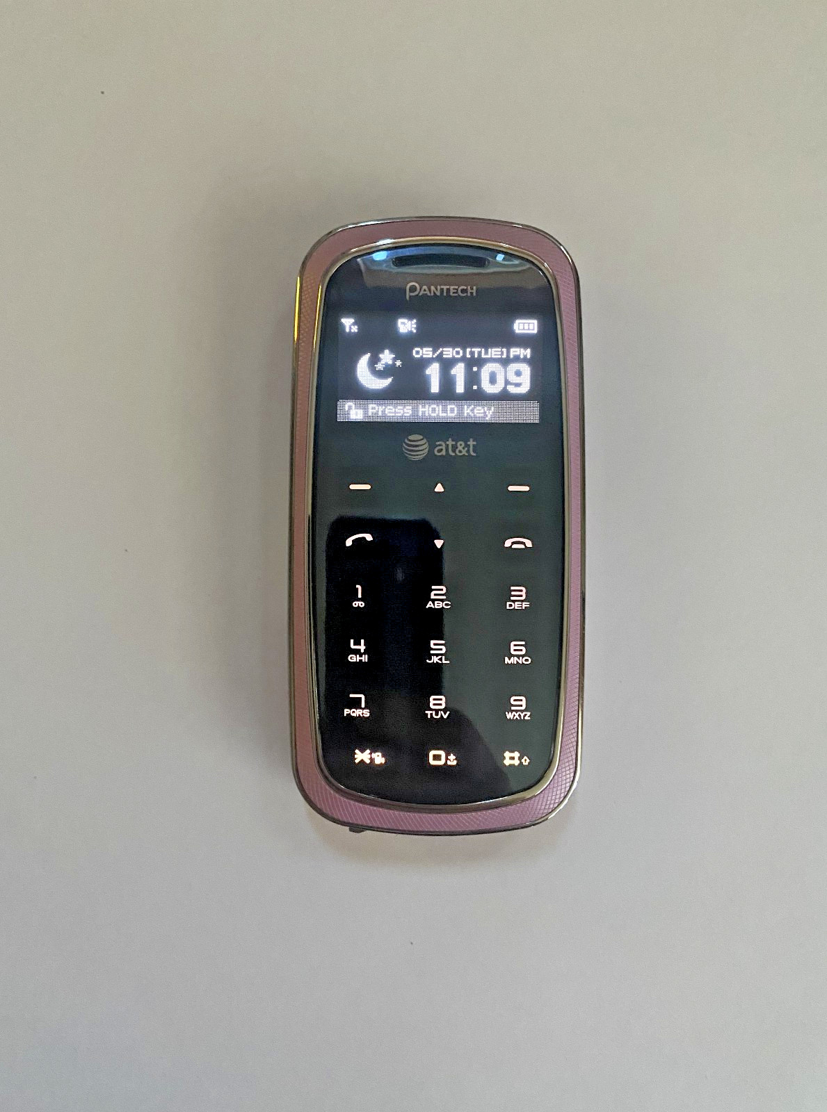 Pantech Impact P7000 AT&T Pink 3G Flip Cell Phone Mint Condition