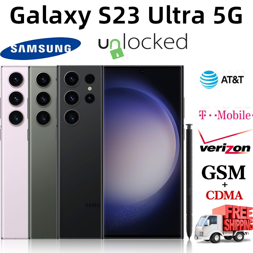 FACTORY NEW SEALED SAMSUNG GALAXY S23 ULTRA 5G UNLOCKED GSM CDMA 256GB/512GB lot