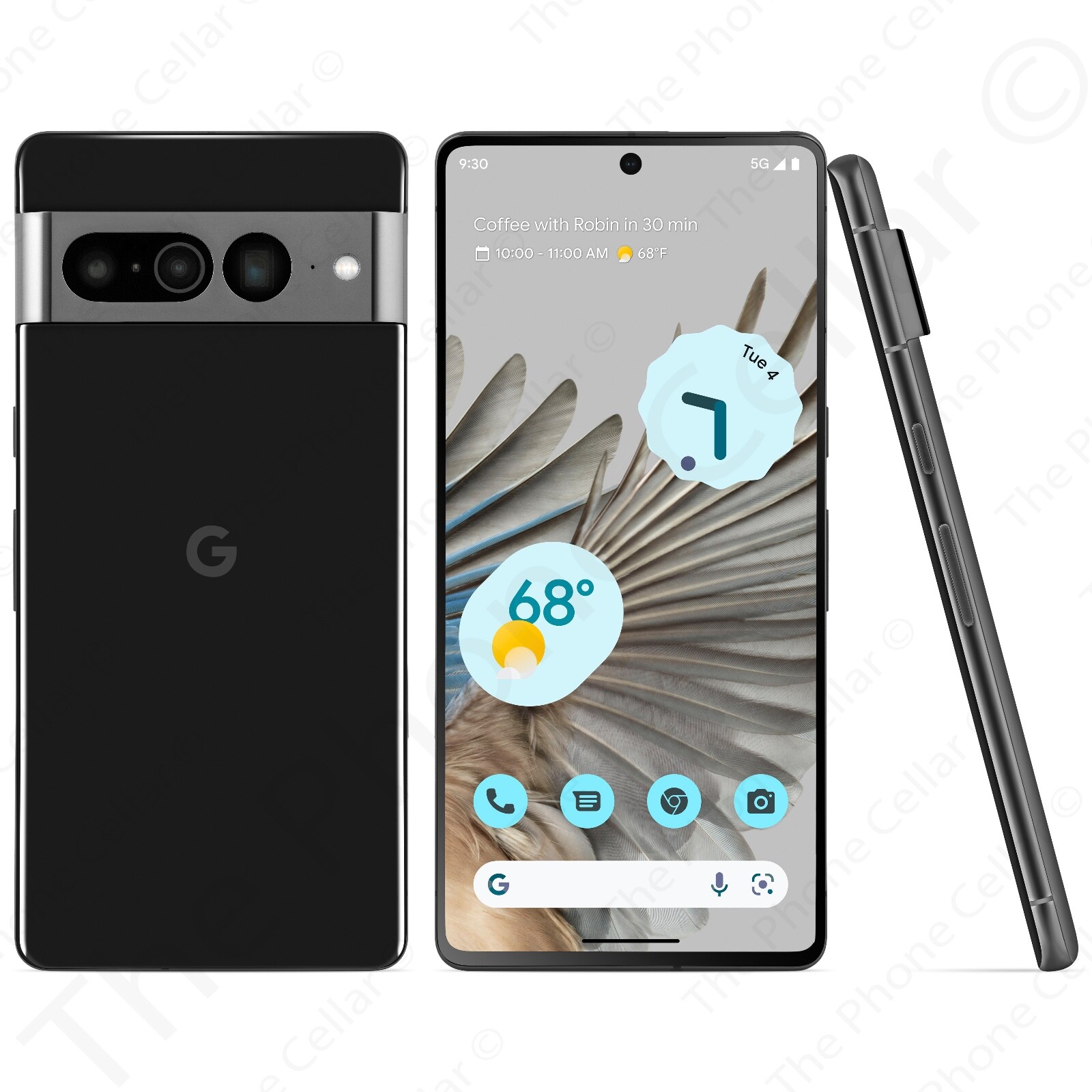 Google Pixel 7 Pro 128GB Unlocked GA03453-US 6.7″ 50MP WiFi 5G Obsidian Black