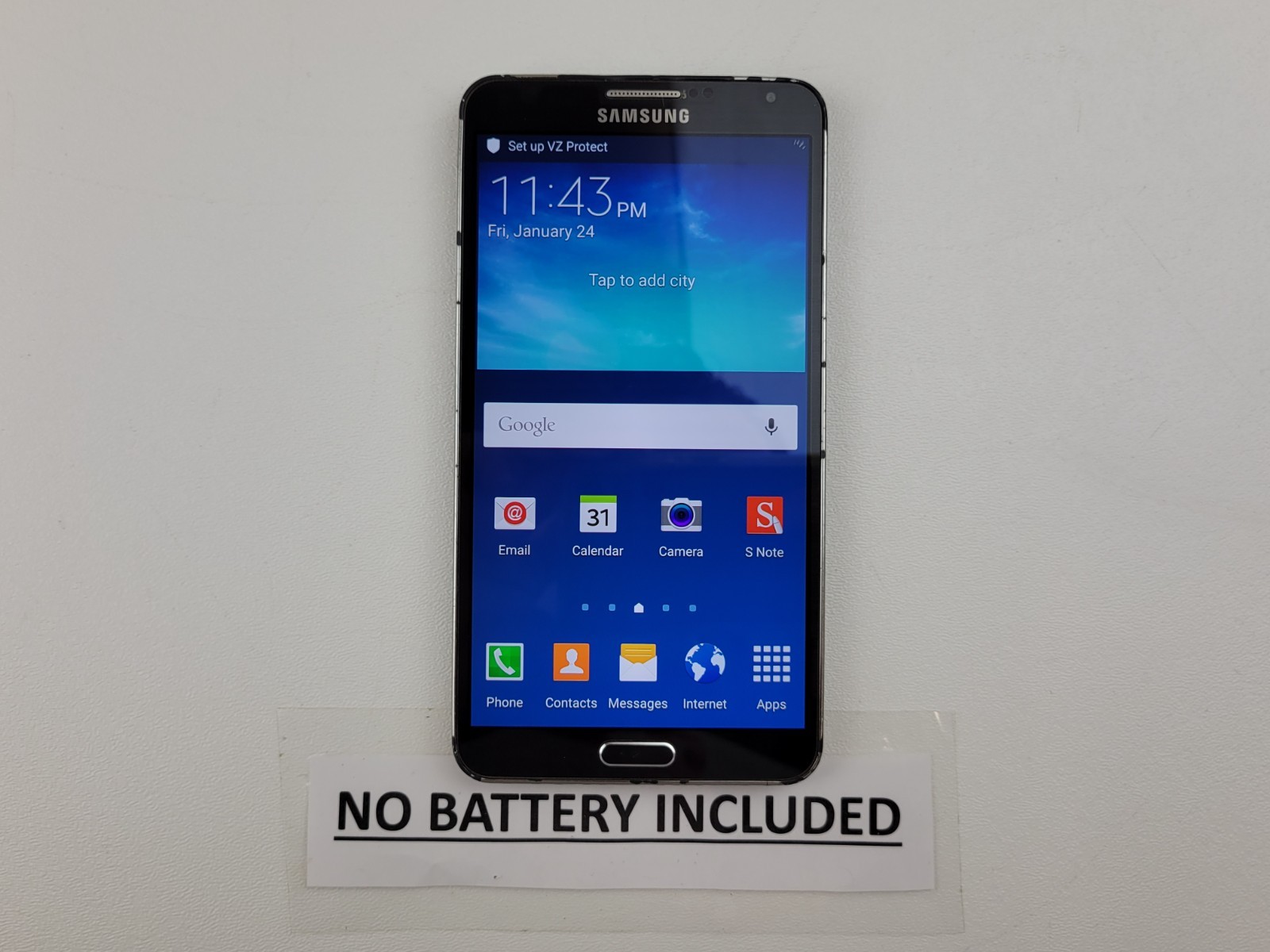 Samsung Galaxy Note 3 (SM-N900V) 32GB – Black (GSM Unlocked) Smartphone – H3570