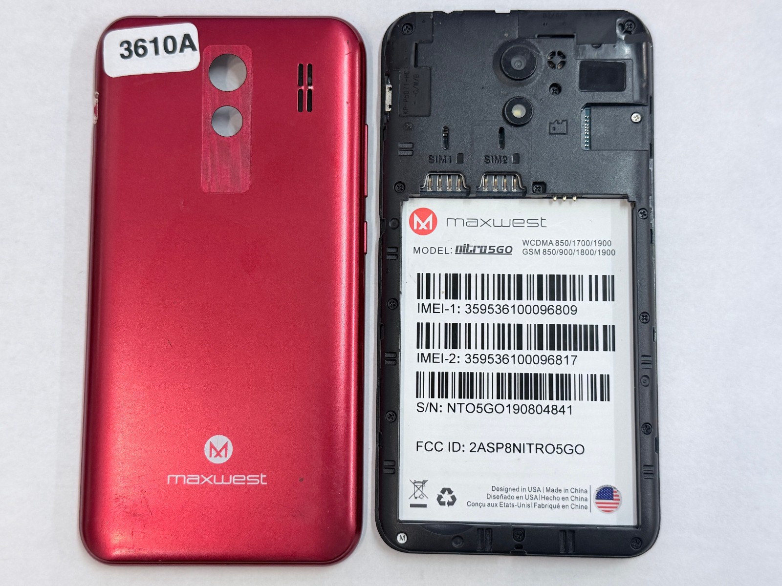 UNLOCKED Maxwest Gravity 5 GO 8GB 5″ Red Android DUAL SIM Smart Phone