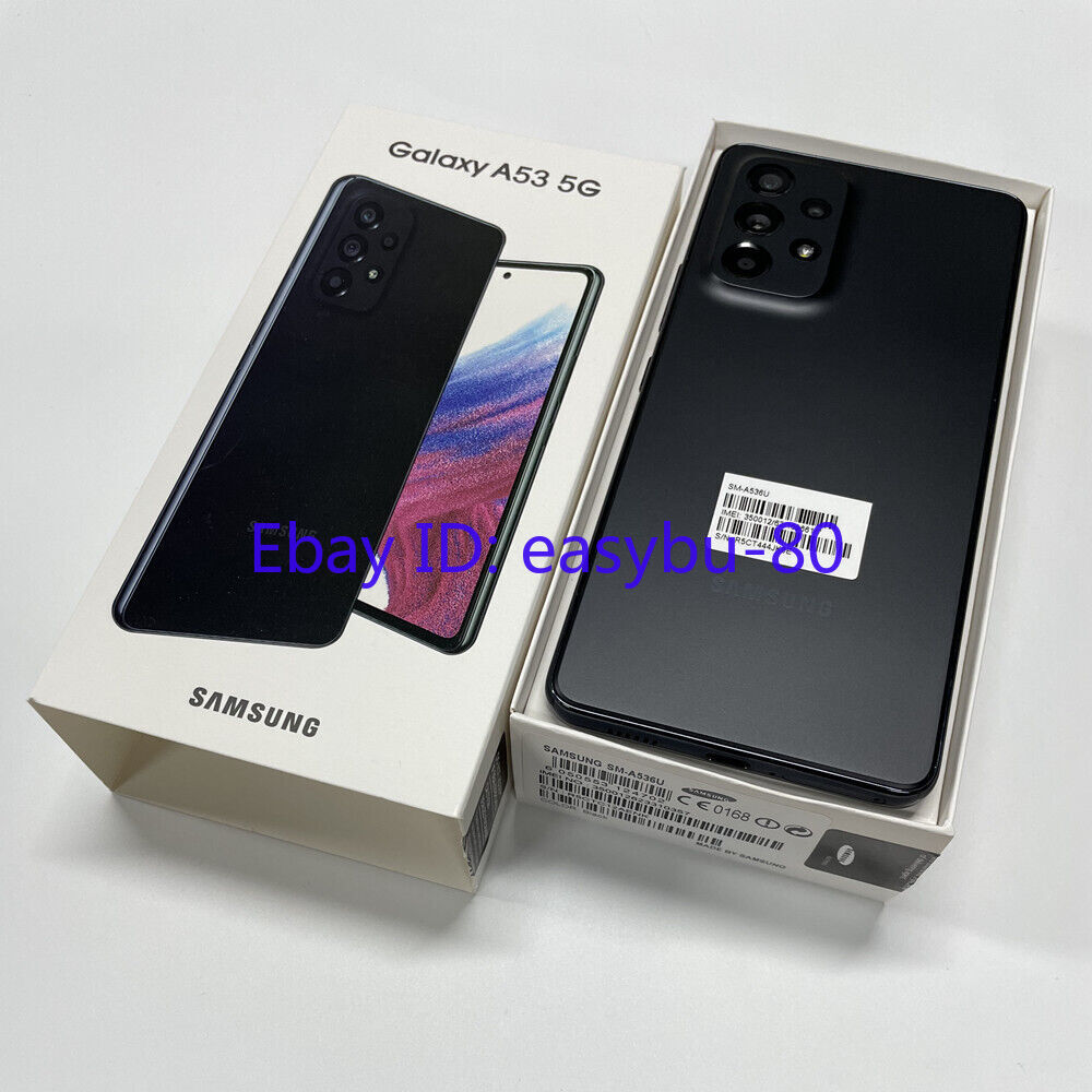 Unlocked Samsung Galaxy A53 5G SM-A536U 128GB+6GB 64MP New Sealed Multicolor