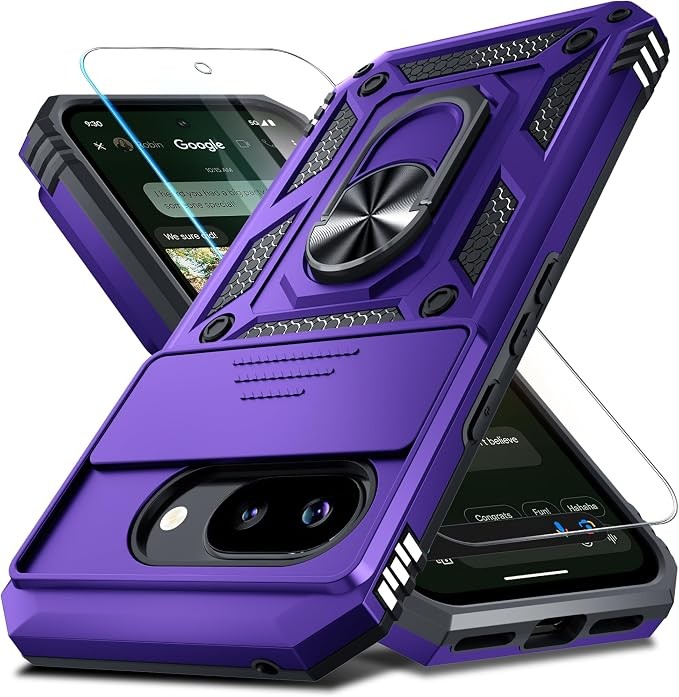 Google Pixel 10A Heavy Duty Shockproof Full Body Protective Case with Camera Len