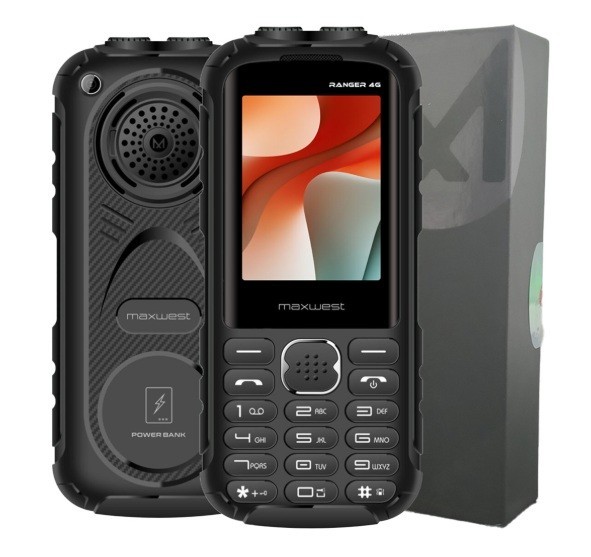 Rugged Maxwest Ranger 4G LTE Unlocked Phone – Power Bank 2.4″ Display New in Box