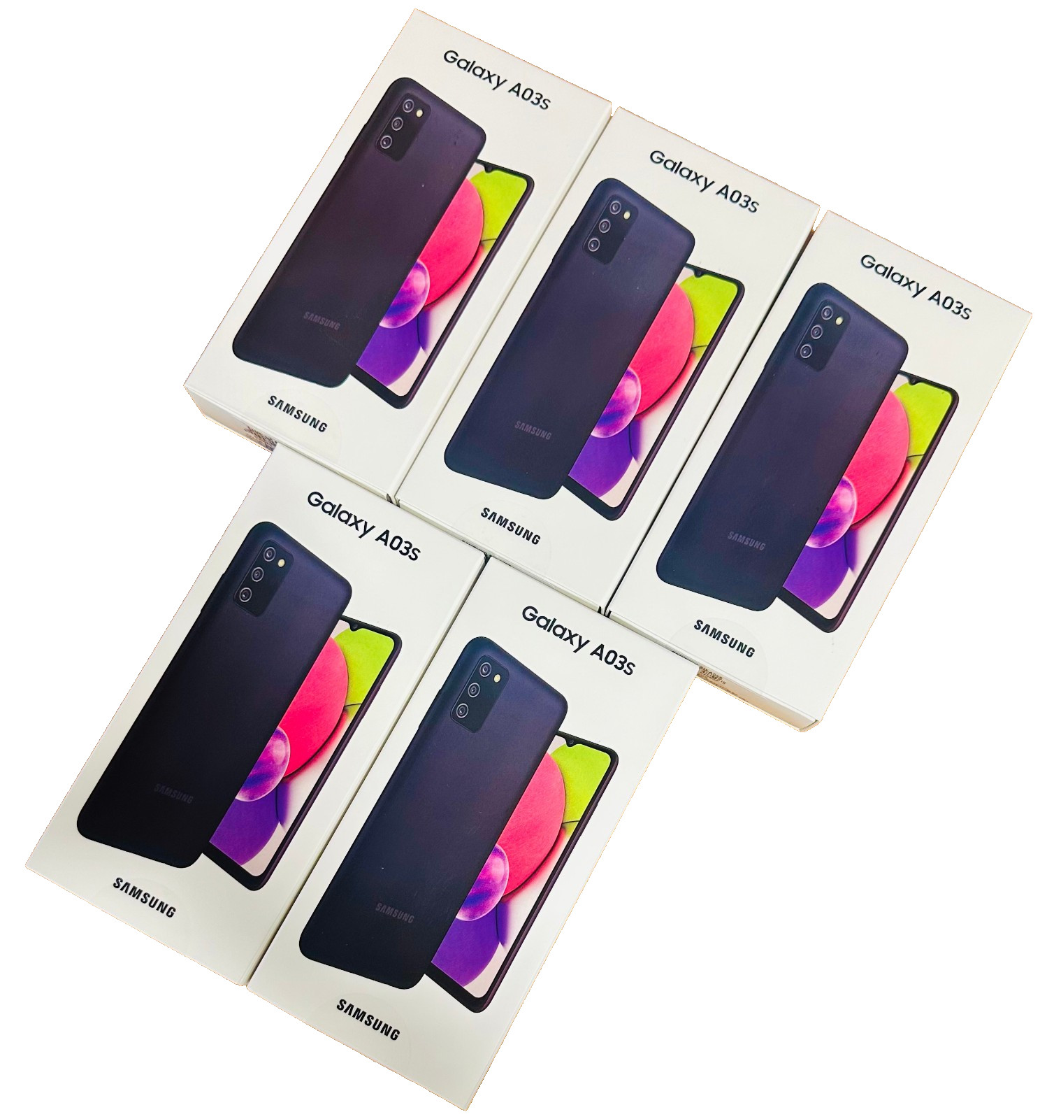 🔥LOT Of 5 🔥New Sealed Samsung Galaxy A03s 32 GB Black Unlocked🔥25% OFF🔥