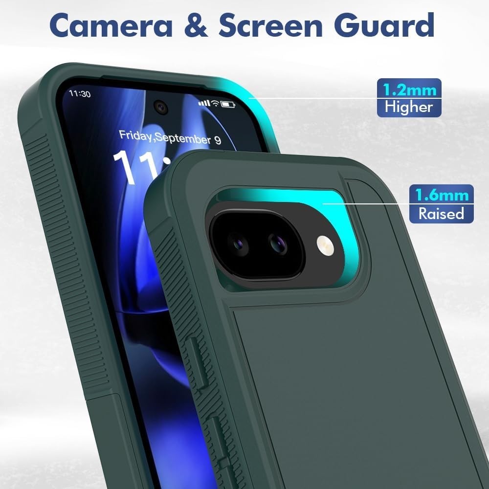 Google Pixel 10A Case, Military Grade Drop Tested with HD Screen Protector, Rugg