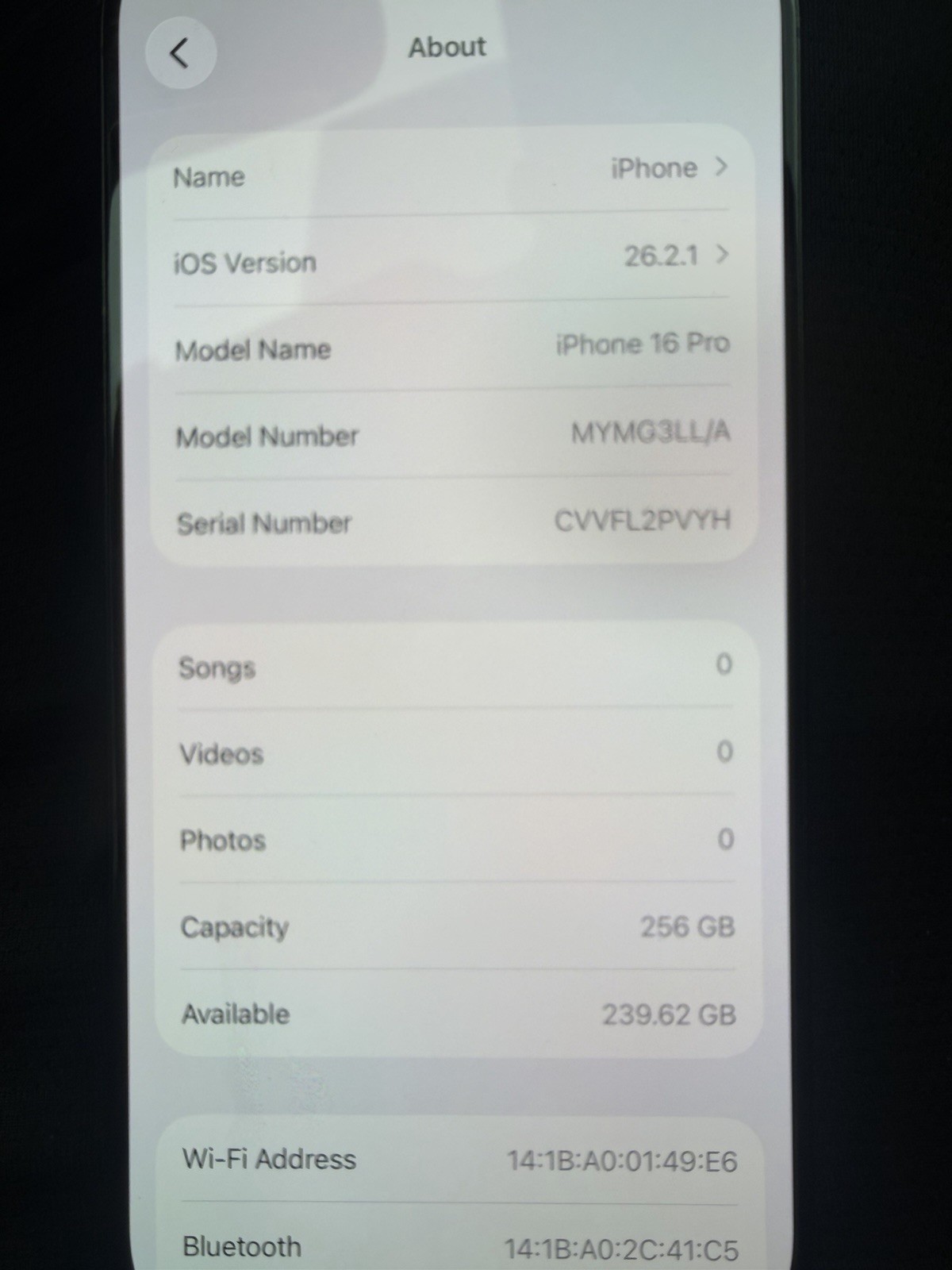 Apple iPhone 16 Pro Black Titanium 256GB Touchscreen Unlocked Smartphone