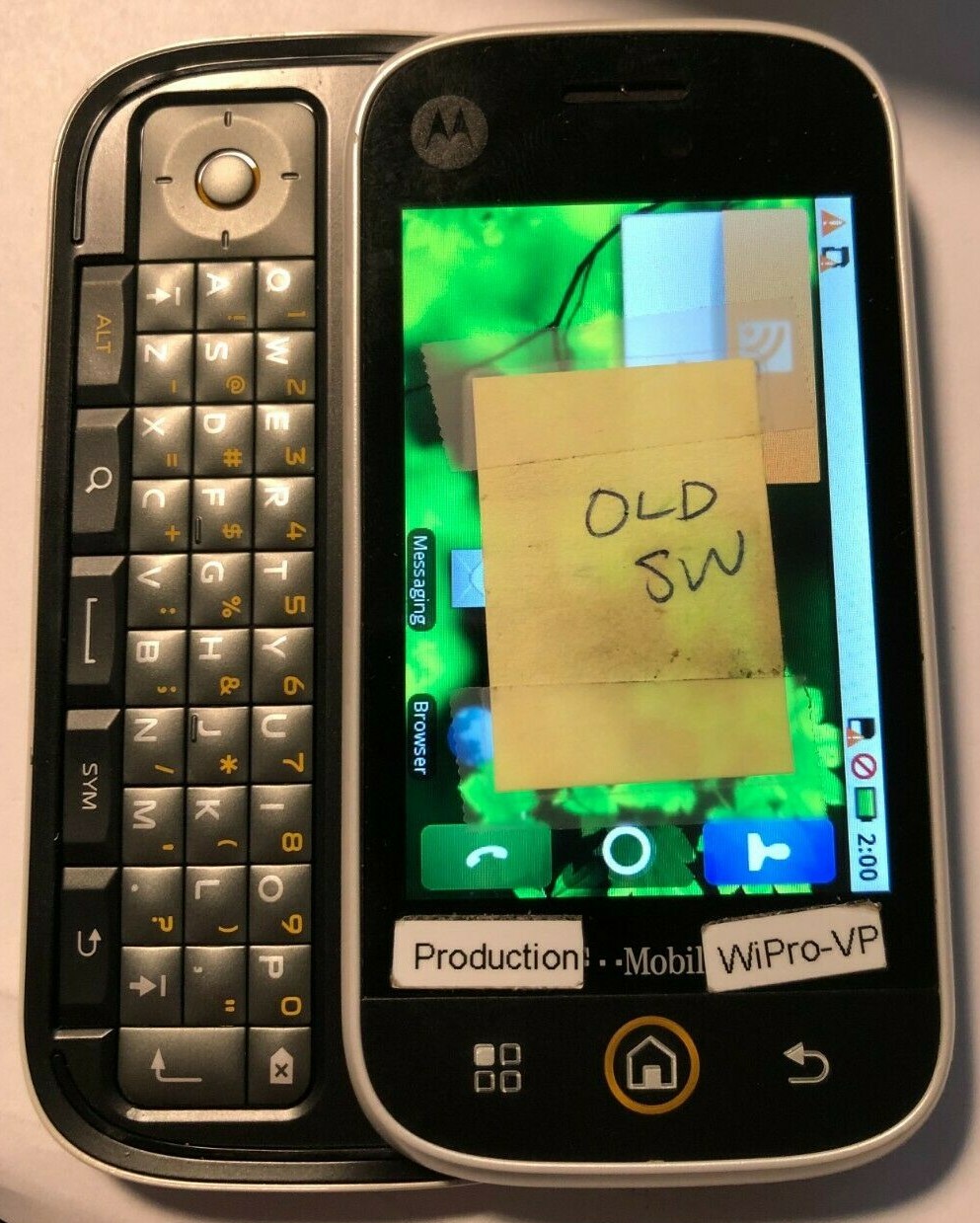 Motorola Cliq Black MB200 (T-Mobile) Excellent Used Fast Ship White Test Unit