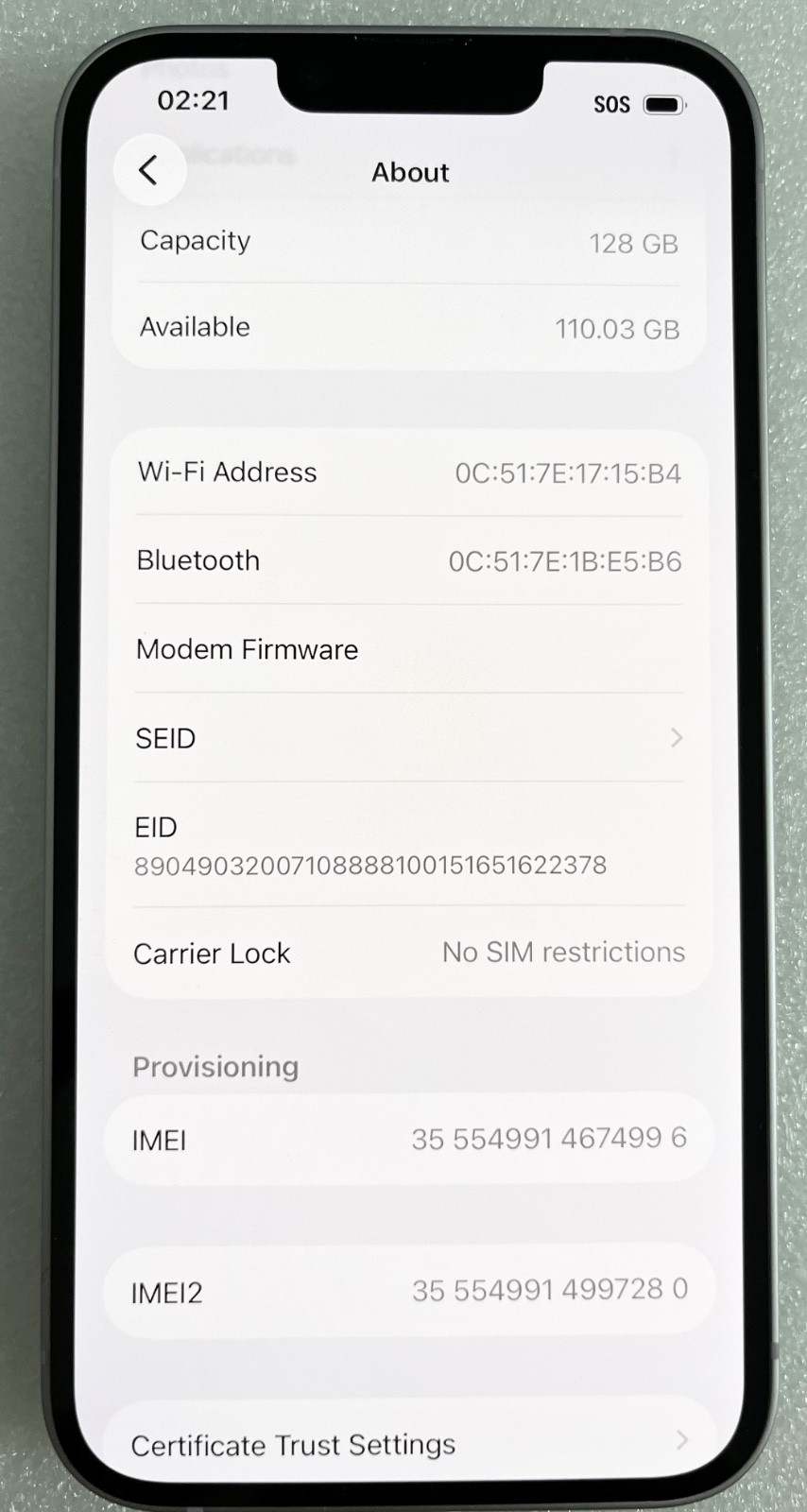 ✔️ Apple iPhone 14 – 128GB – PURPLE【 Factory Unlocked 】All Carrier e-Sim