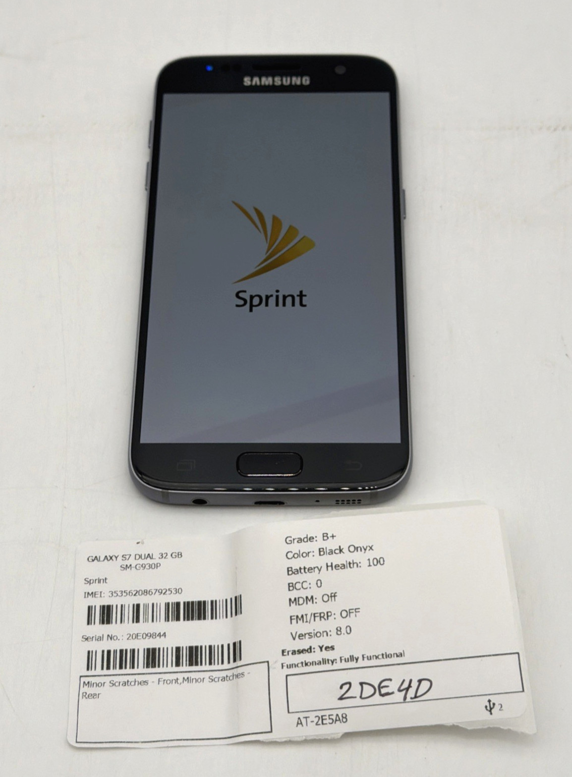 Samsung Galaxy S7 SM-G930P G930P 32GB Black Onyx 4G LTE Sprint