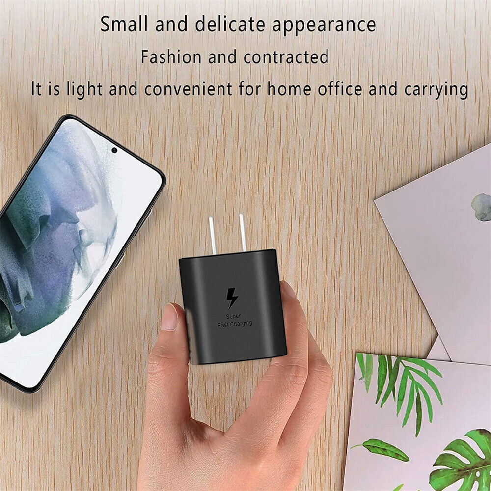 45W Type C Super Fast Wall PD Charger🔋+6ft Cable For Samsung Galaxy S20 S21 S22