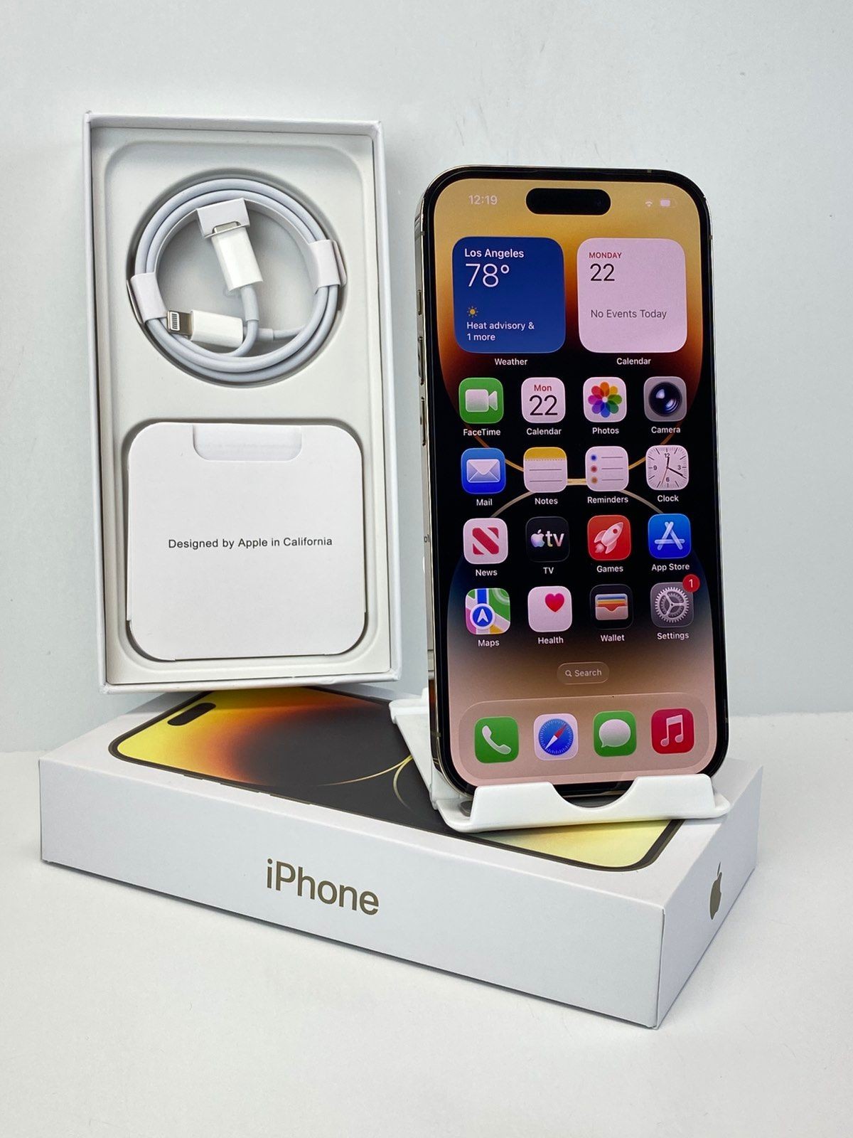 Apple iPhone 14 Pro A2650 1TB Gold Factory Unlocked 96% battery health Clean ESN