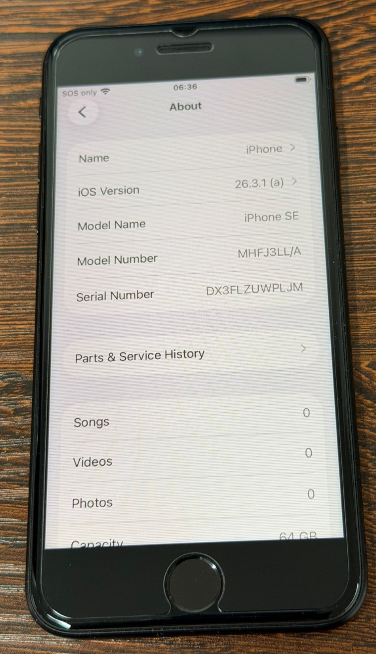 Unlocked Apple iPhone SE 2nd Gen 64GB Black – 81% Batt – Replacement LCD – Read