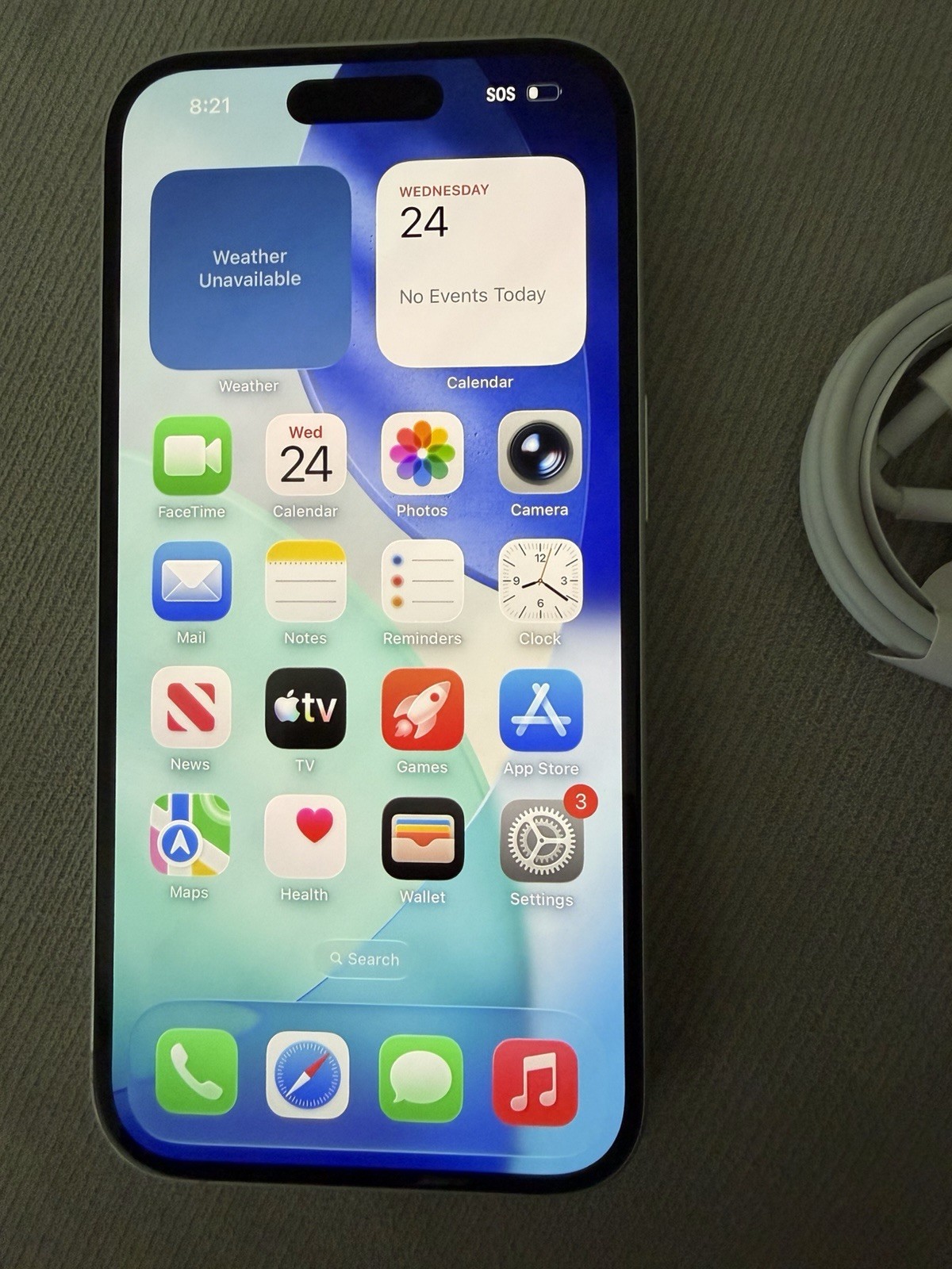 APPLE IPHONE 16 UNLOCKED 128GB WHITE 92% BATTERY