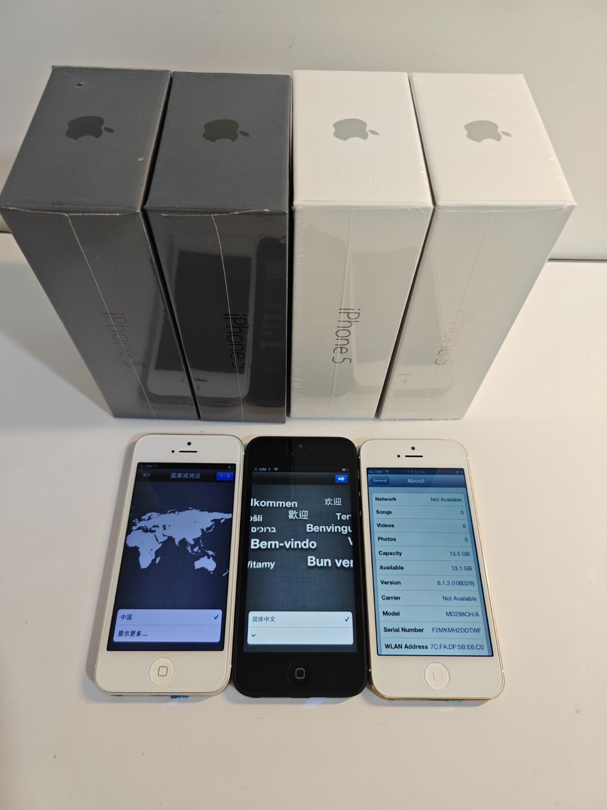 Apple iPhone 5 16GB – Unlocked white black gold Grade A+ Condition IOS SALE BR