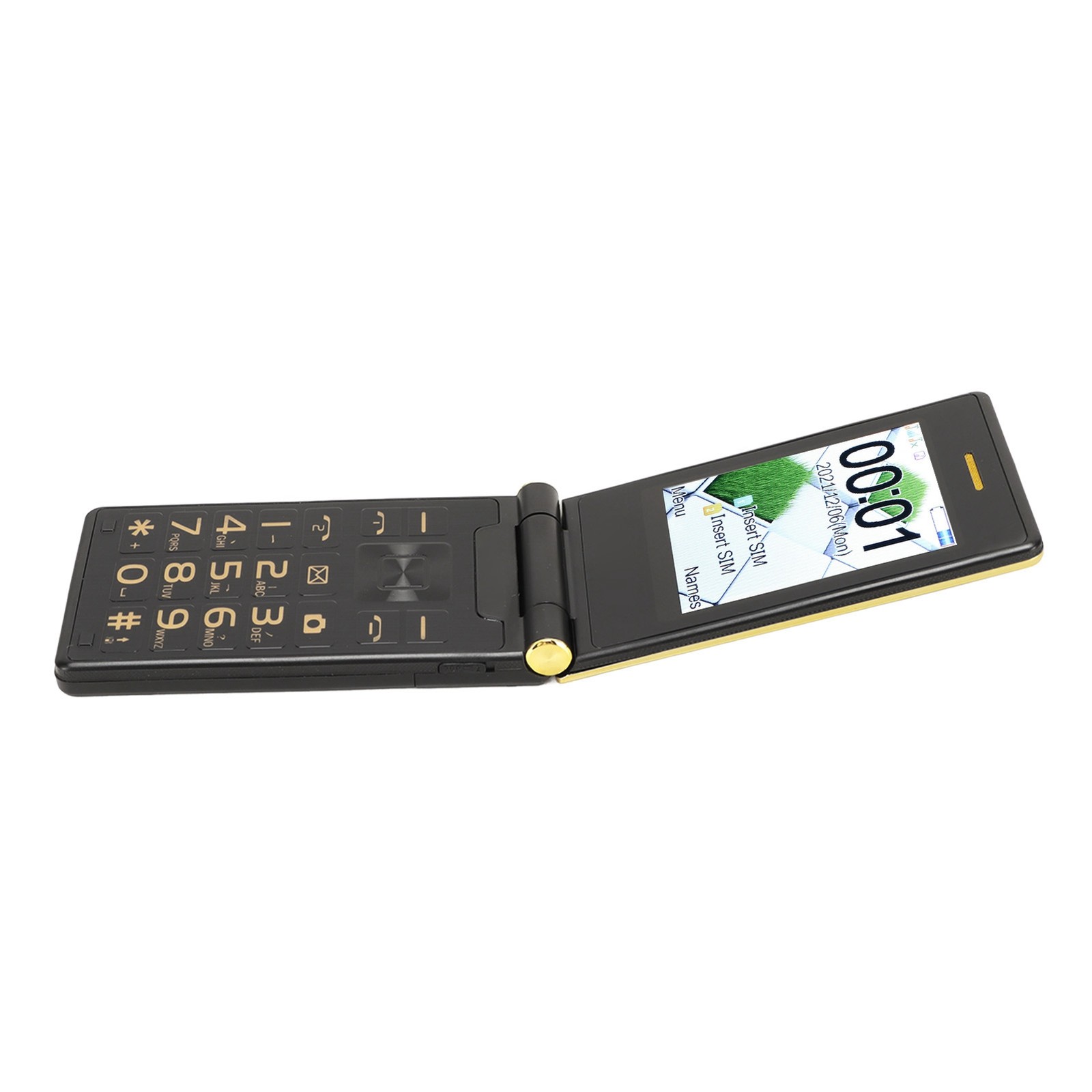 2.8in Screen Flip Phone For Elder Dual SIM Dual Standby Long Standby Time Multi