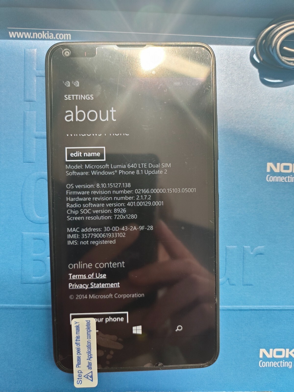 Microsoft Lumia 640 LTE Dual SIM RM-1113 Unlocked 4G 8GB Smartphone microSDXC