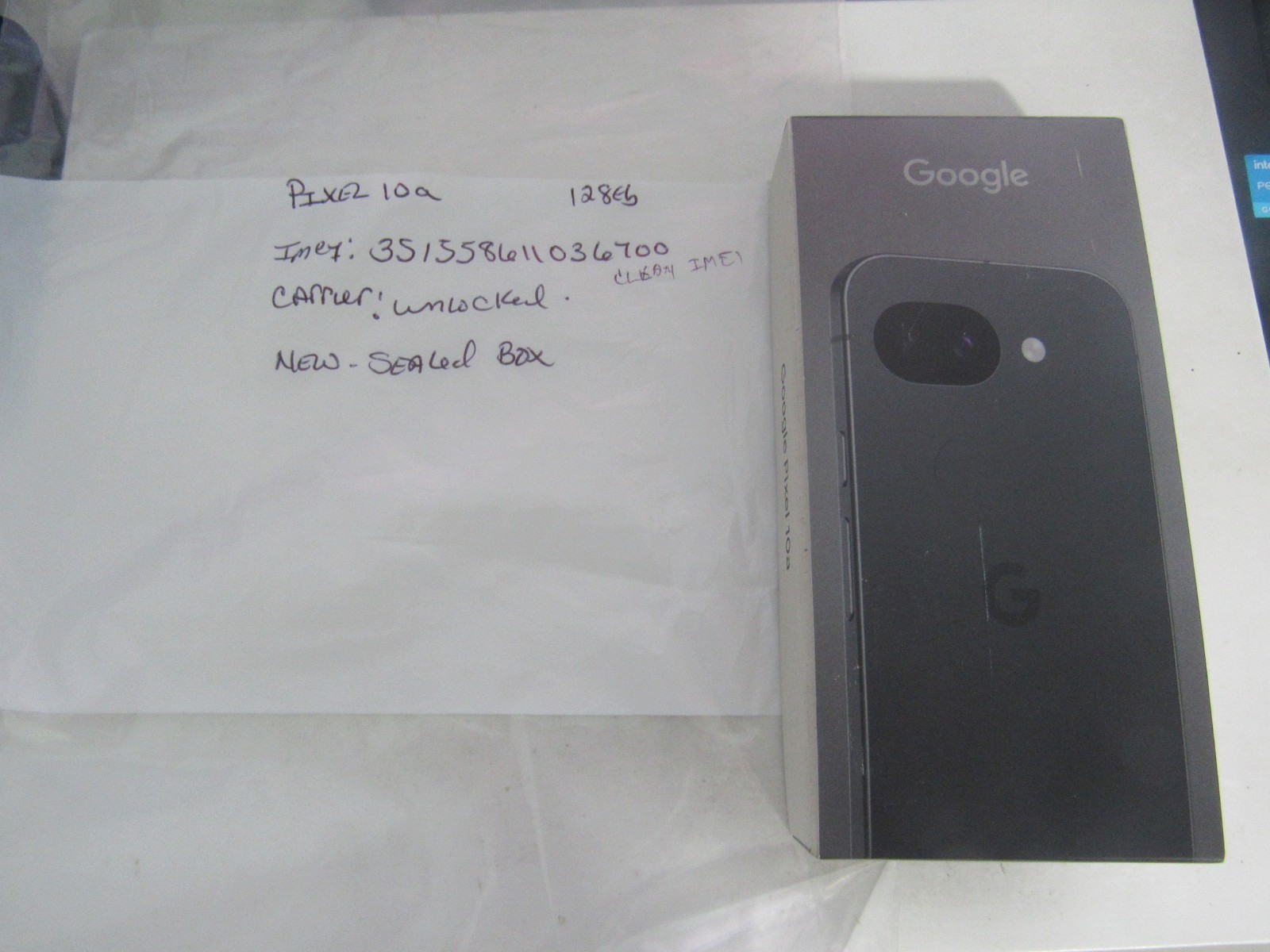 Brand New Sealed Unlocked Google Pixel 10a Obsidian 128GB Clean IMEI