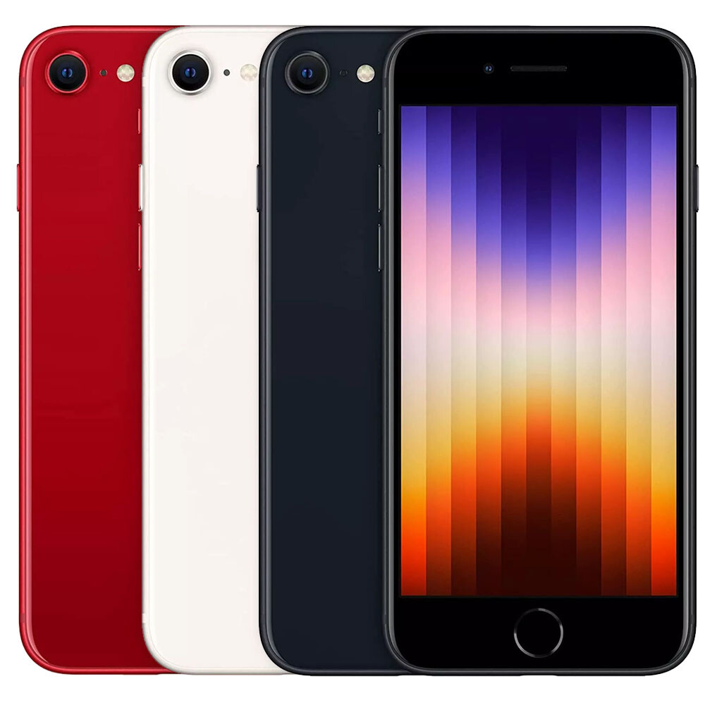 New Sealed Apple iPhone SE 3rd Gen (2022) 64GB/128GB/256GB Factory Unlocked