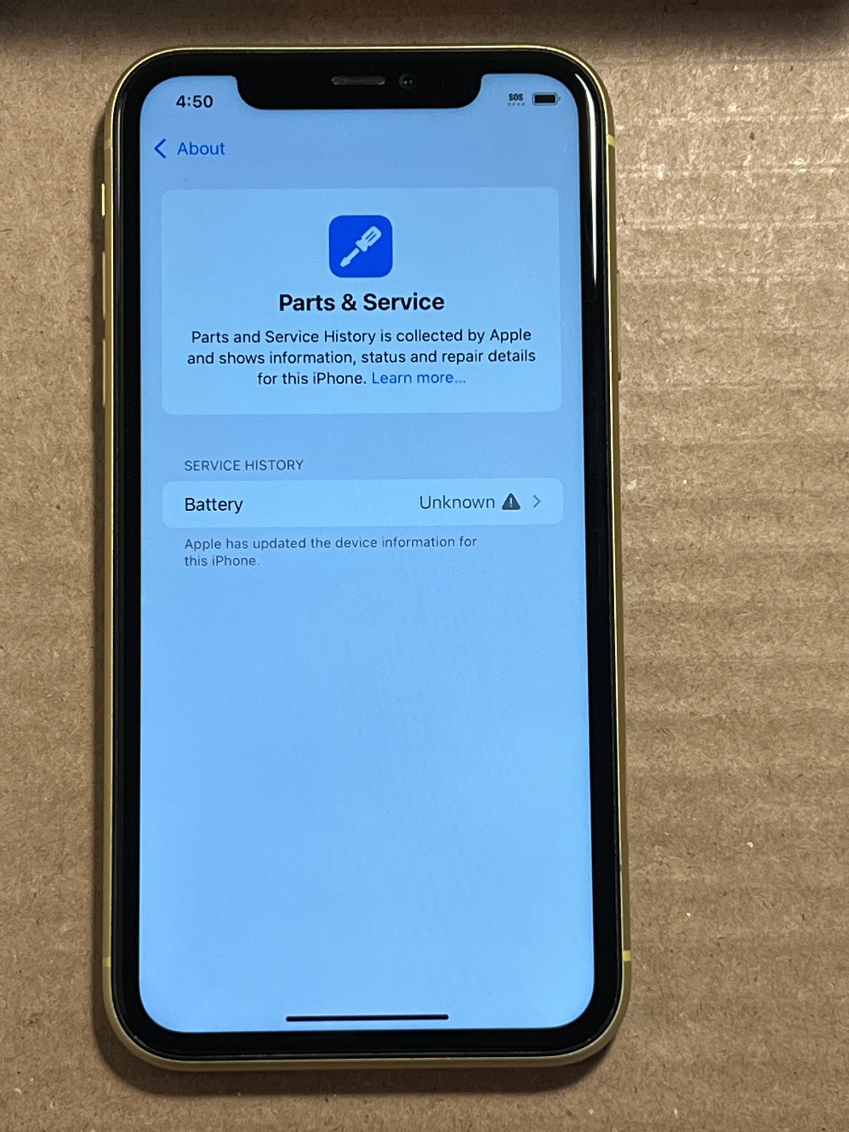 Apple iPhone 11 64GB Yellow Unlocked A2111 READ