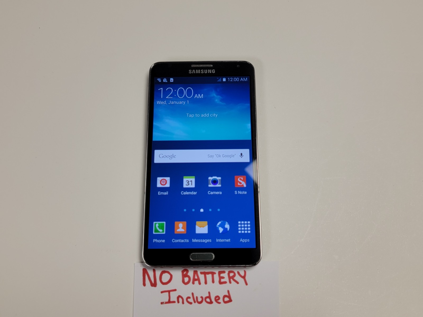 Samsung Galaxy Note 3 (SM-N900V) 32GB – Black (GSM Unlocked) Smartphone – N634