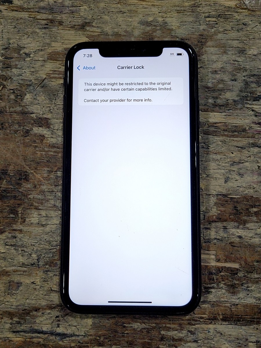 APPLE A1984 iPhone XR 128GB BLACK SEE NOTES