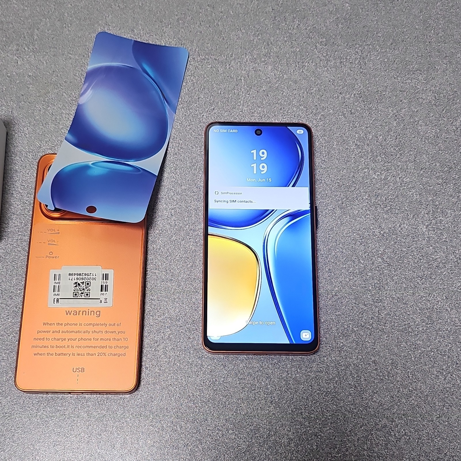 Motorola A17 Unlocked Android 128GB Orange Slate Dual Rear Cameras Bundle