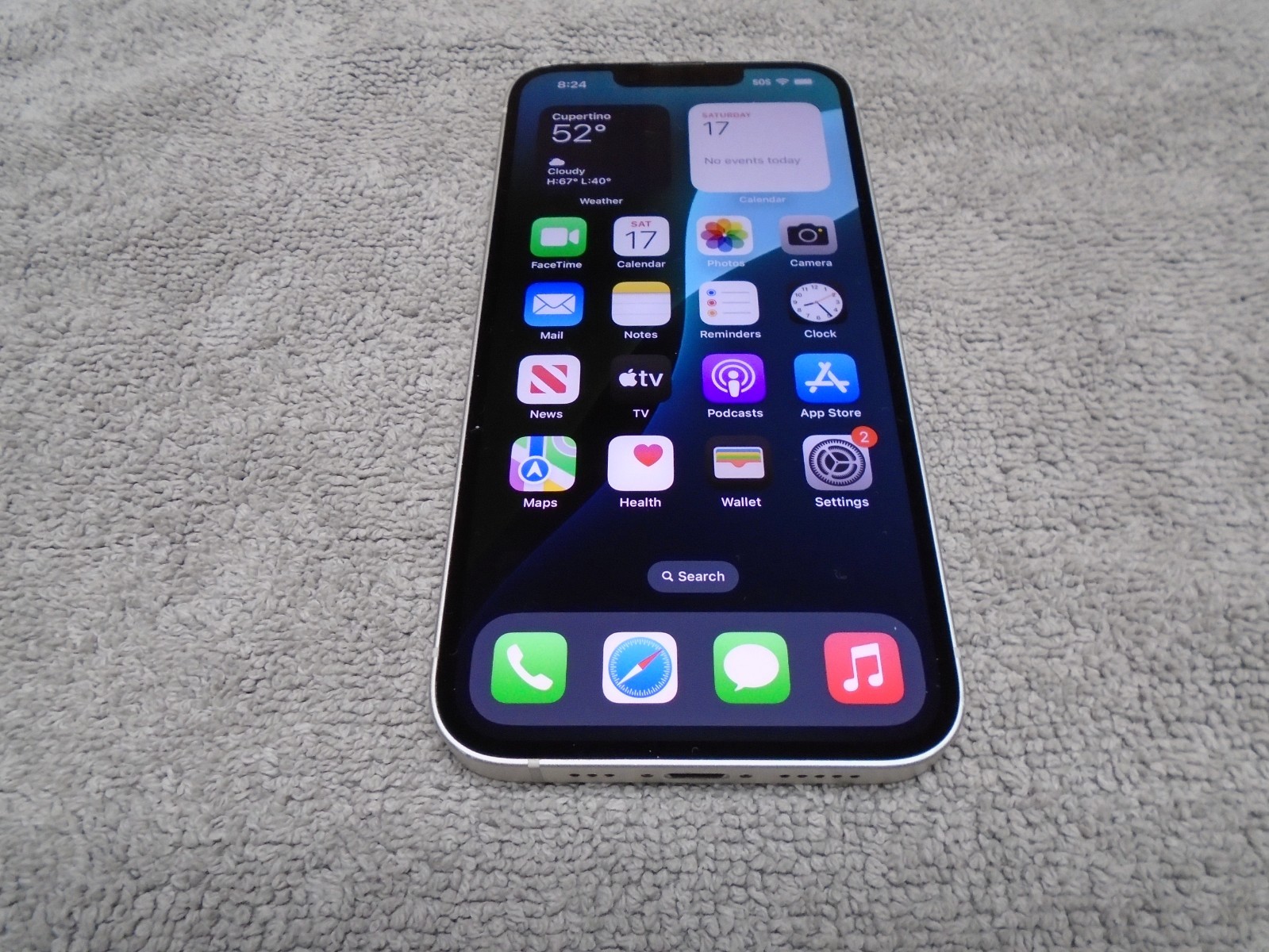 Apple iPhone 14, 128gb, Silver, Carrier Unlocked, Excellent!!
