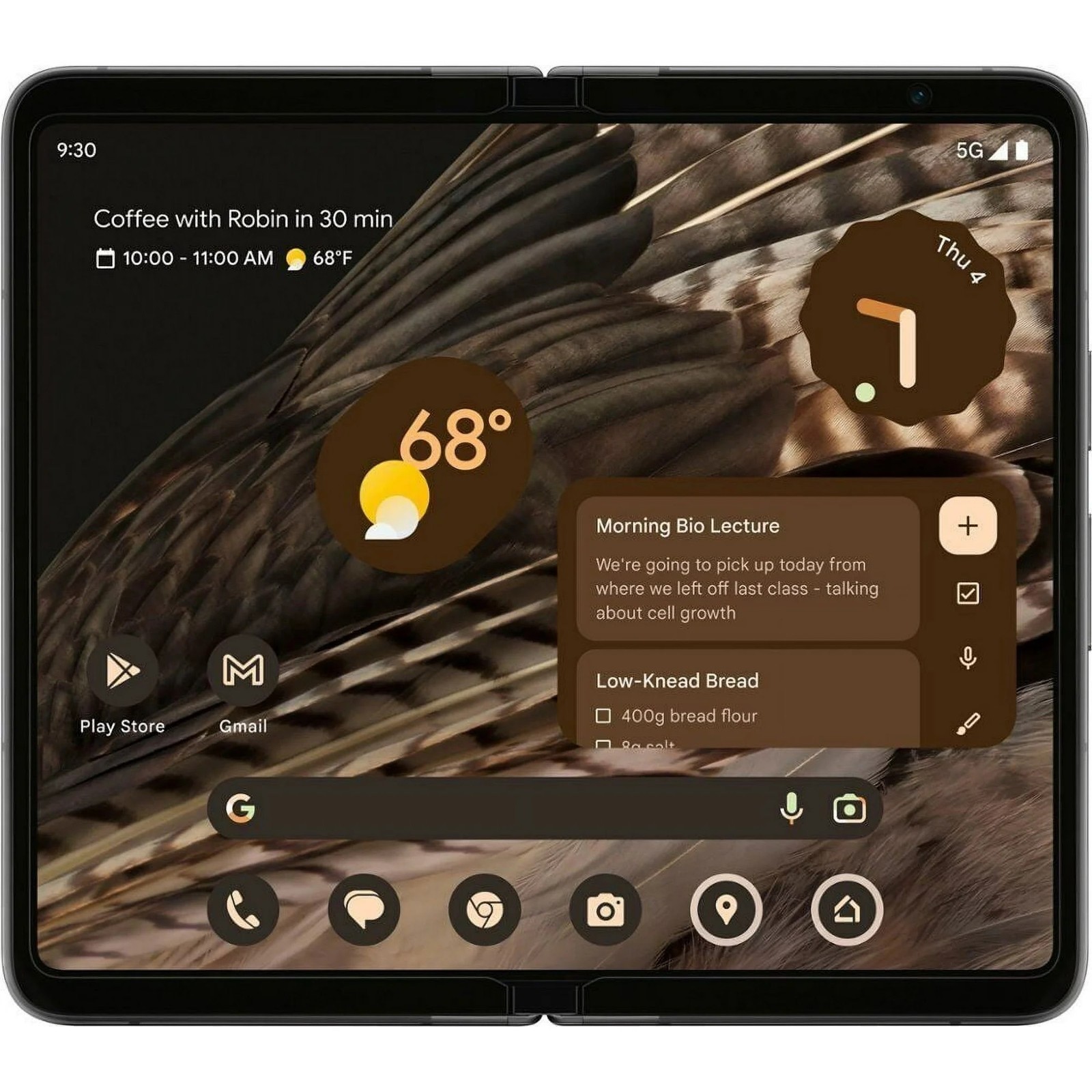 NEW T-mobile Google Pixel Fold – 256GB – 7.6in – Obsidian Black – Tmobile ONLY