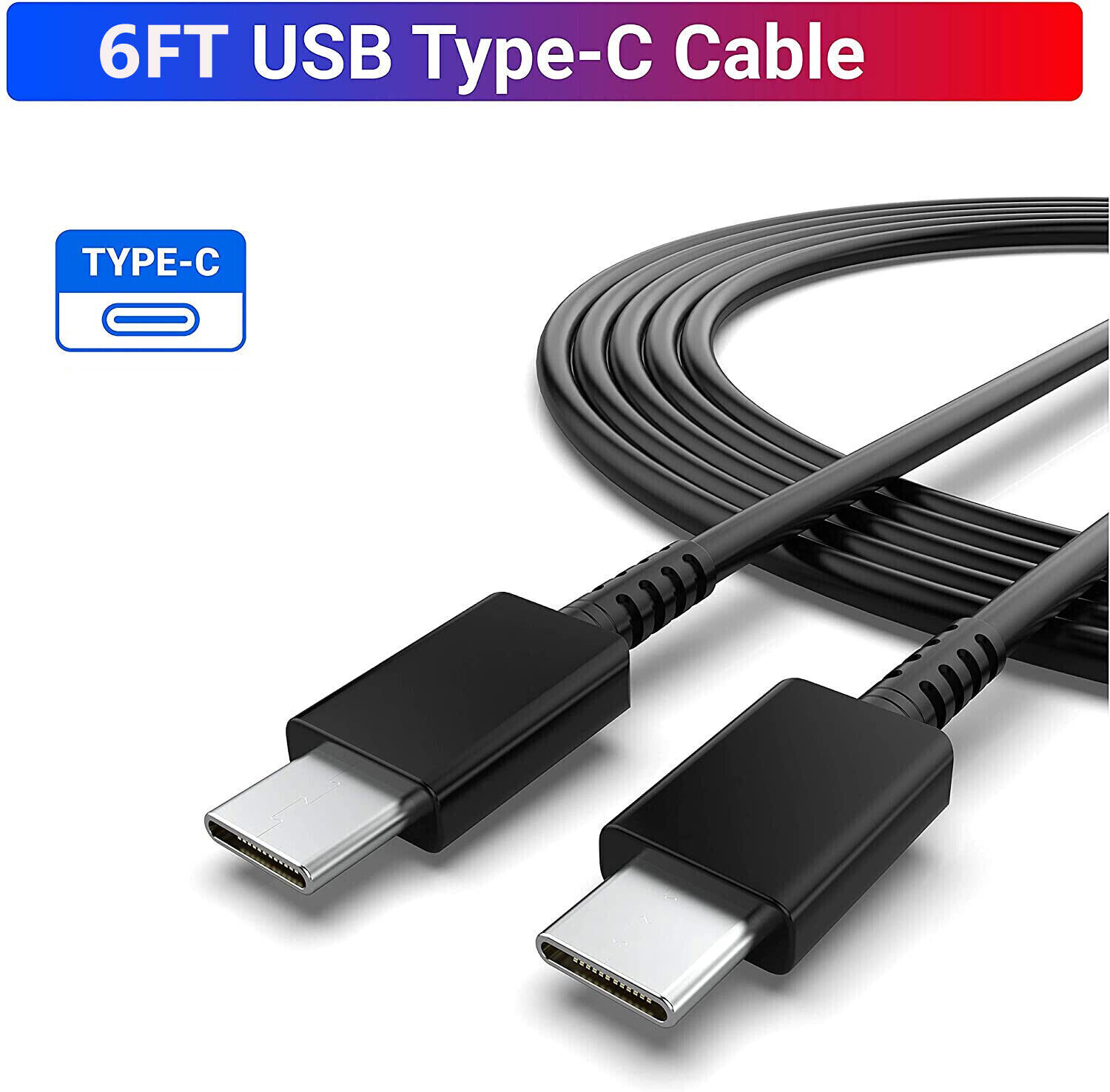 45w Type USB-C Super Fast Wall Charger+6FT Cable For Samsung Galaxy S23 S22 M