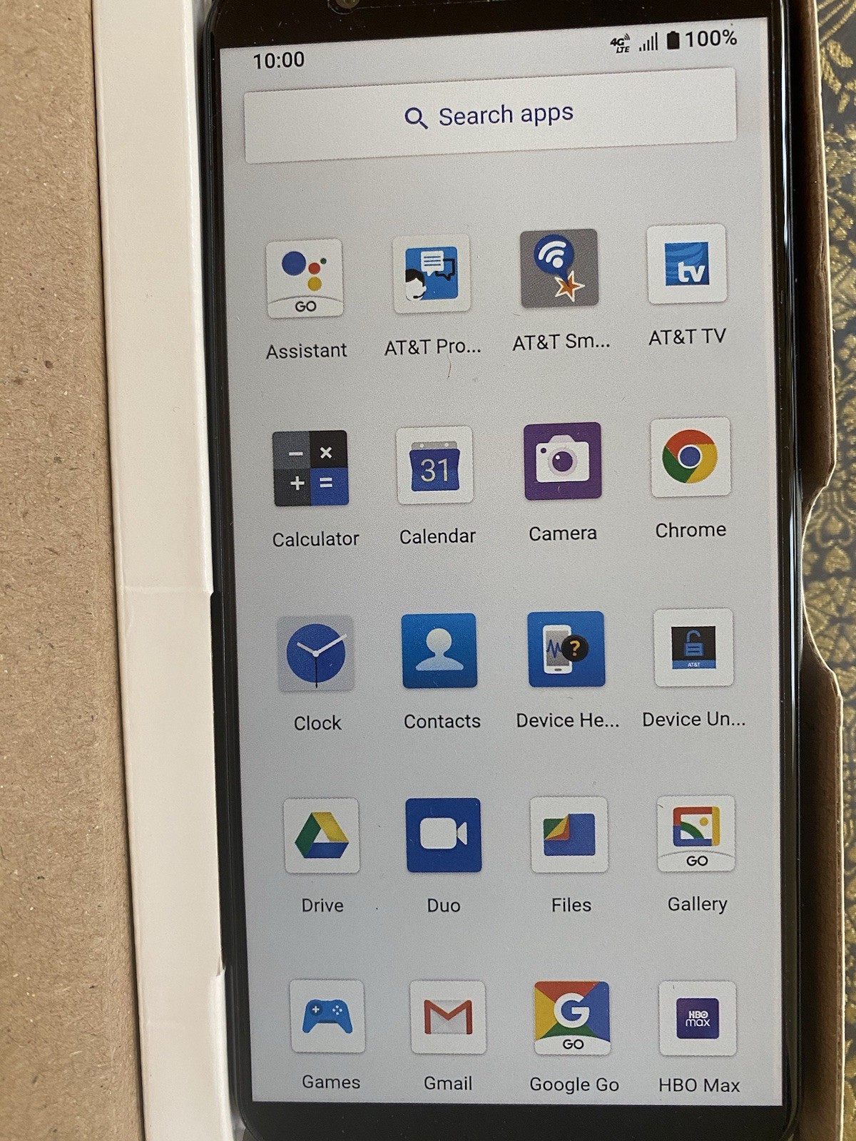 AT&T Motivate V341U 6.2in 16GB Blue Surf Smartphone Android 10 with Accessories