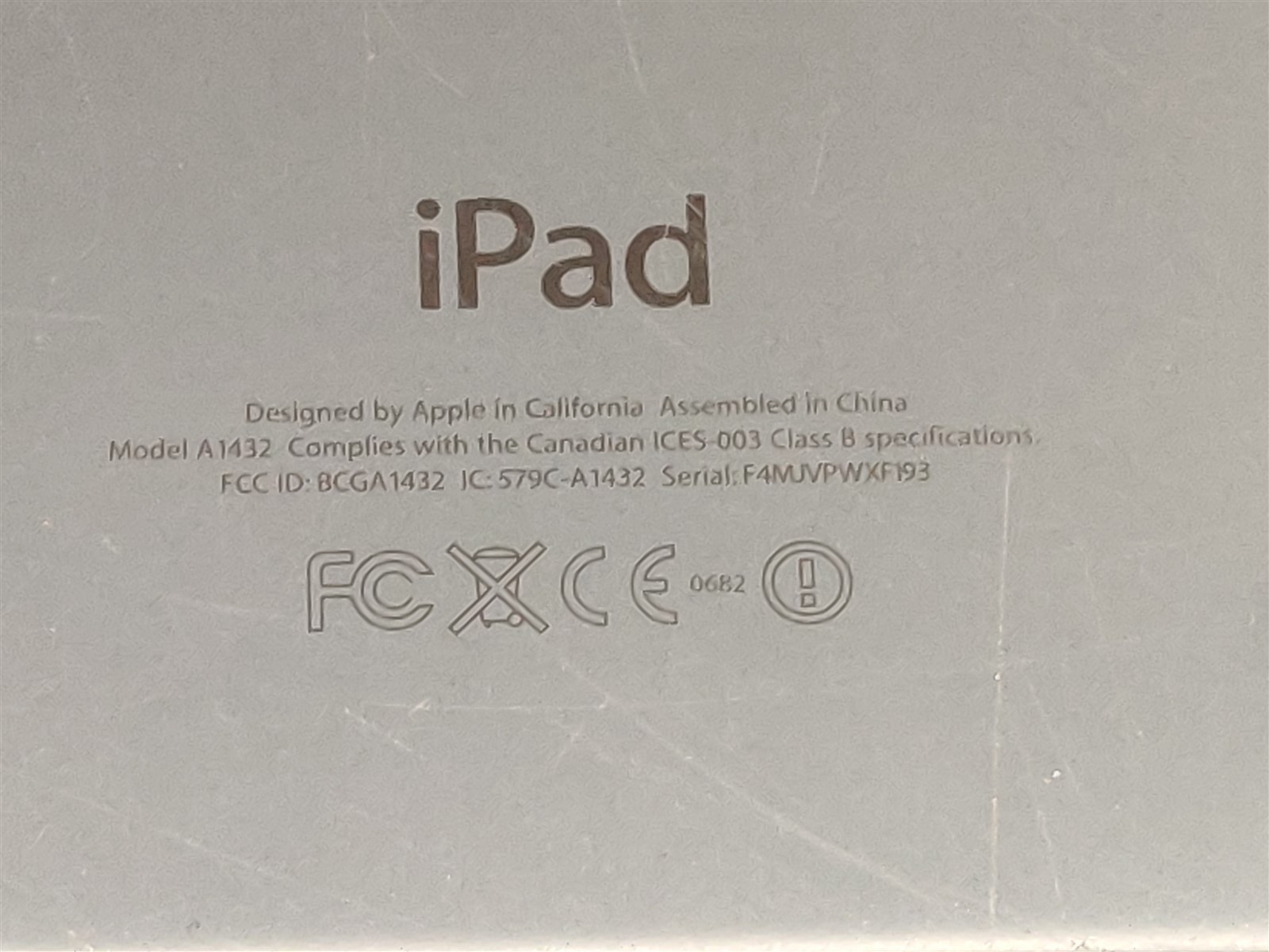 ⭐️⭐️⭐️⭐️⭐️ **DEFECTIVE** Apple iPad Mini 1 A1432 Space Gray