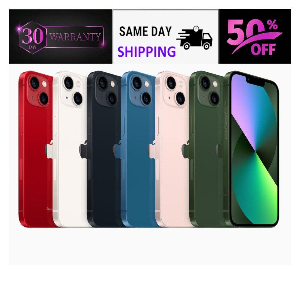 Apple iPhone 13 – 128GB/512GB – Unlocked/Verizon/Att – Free Shipping!