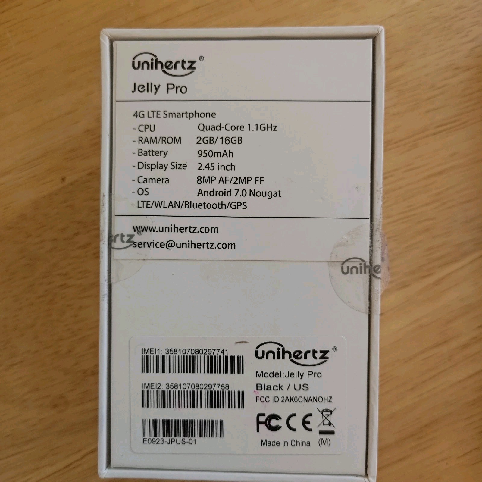 Unihertz Jelly Pro Smallest 4G Android Phone With 2.45” Display 2 GB/16 GB