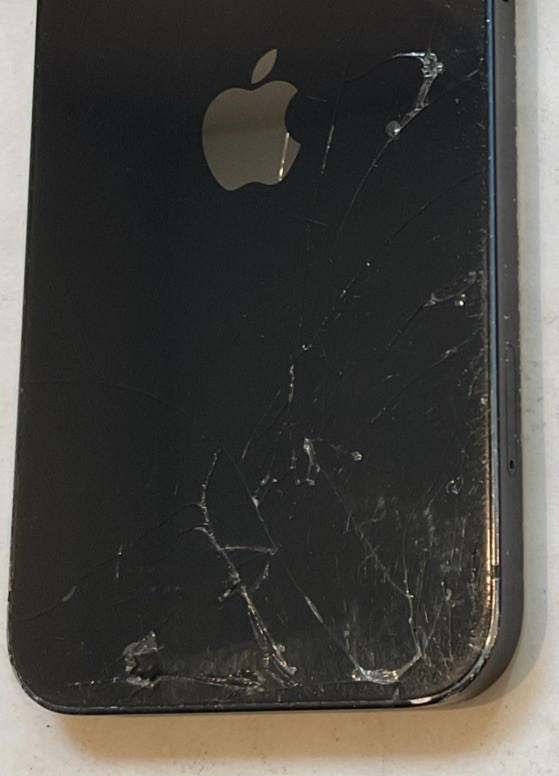 CRACKED BACK GLASS, GSM UNLOCKED iPhone 12, 128GB A2172 MGF93LL/A FOR REPAIR