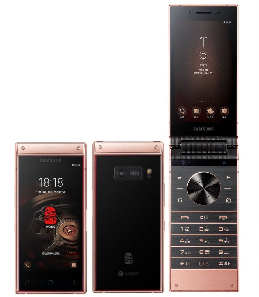 Original Samsung W2019 12MP 2-SIM 6GB+128GB Dual Screen Unlocked 4G Mobile Phone