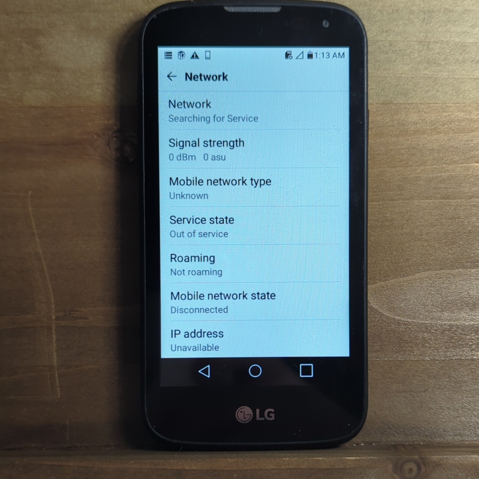 LG K3 LS450 Black Android 6.0.1 CDMA 5MP Camera MicroSD Single SIM