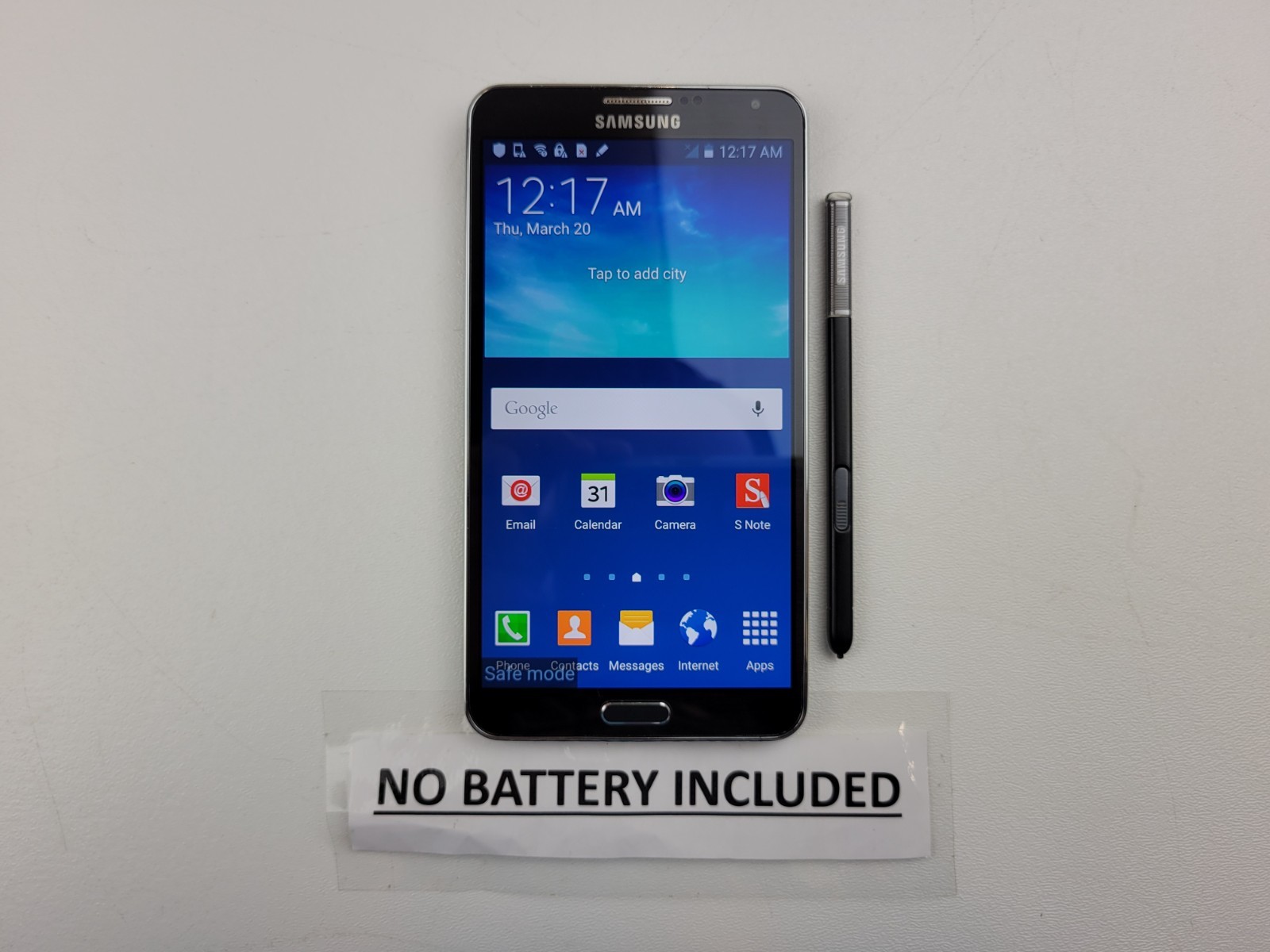 Samsung Galaxy Note 3 (SM-N900V) 32GB – Black (GSM Unlocked) Smartphone – H4034