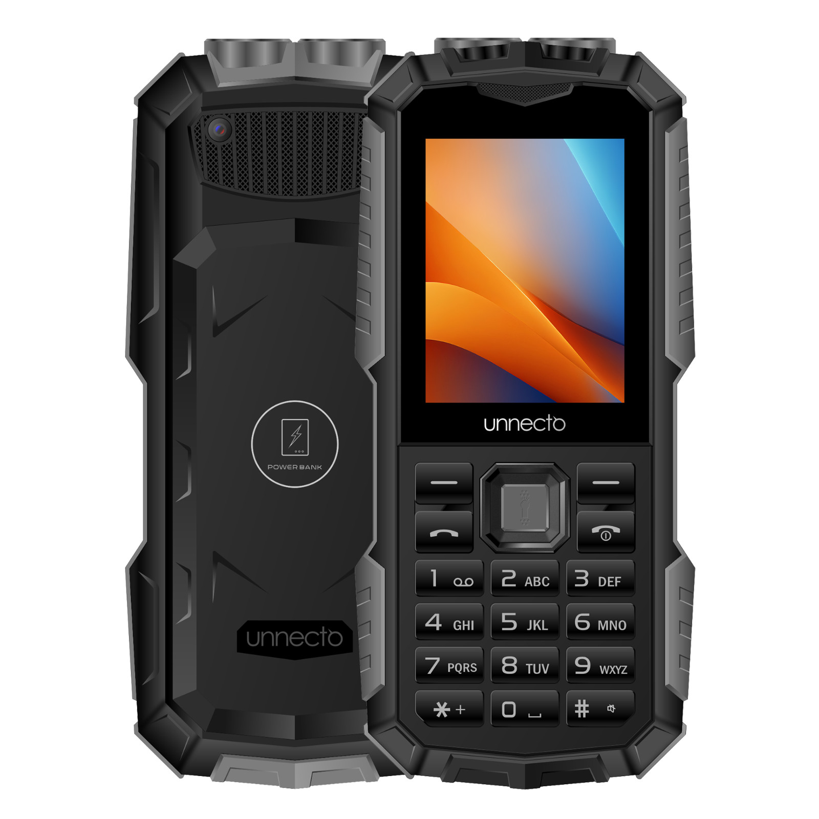 Unnecto Bolt F1R | 4G/LTE | Unlocked | Bluetooth | Power Bank | Charcoal