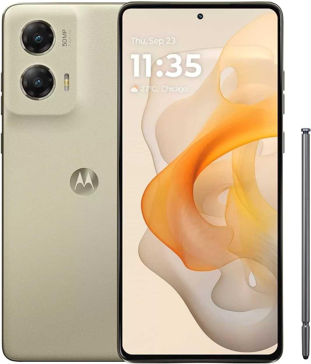 Open Box 9/10-Motorola Moto G Stylus 5G 2024 128GB/8GB (Unlocked) -Caramel Latte