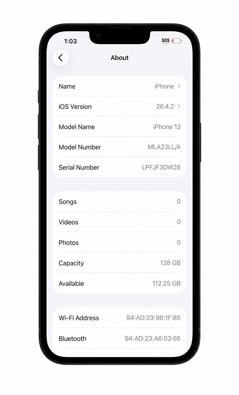 Apple iPhone 13 – 128 GB – Midnight unlock good quality,Looks perfect