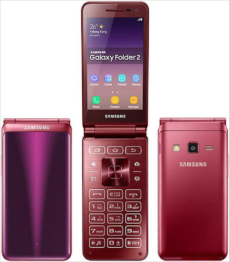 Android Samsung Galaxy Folder 2 SM-G1650 Big Keyboad Dual SIM 4G LTE Flip Phone