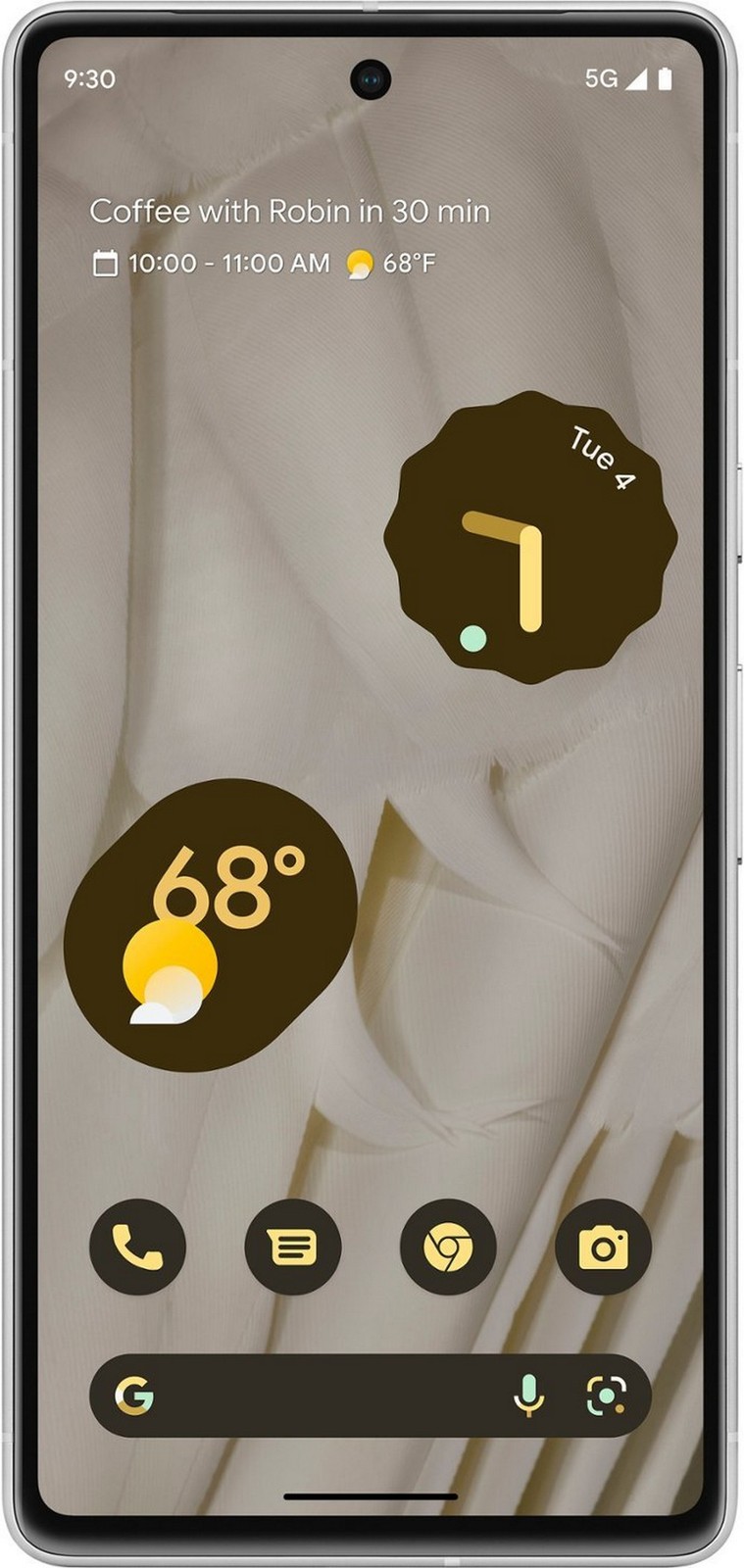Google Pixel 7, Fully Unlocked | 128 GB, White, 6.3 in Screen | B- Grade | GQML3
